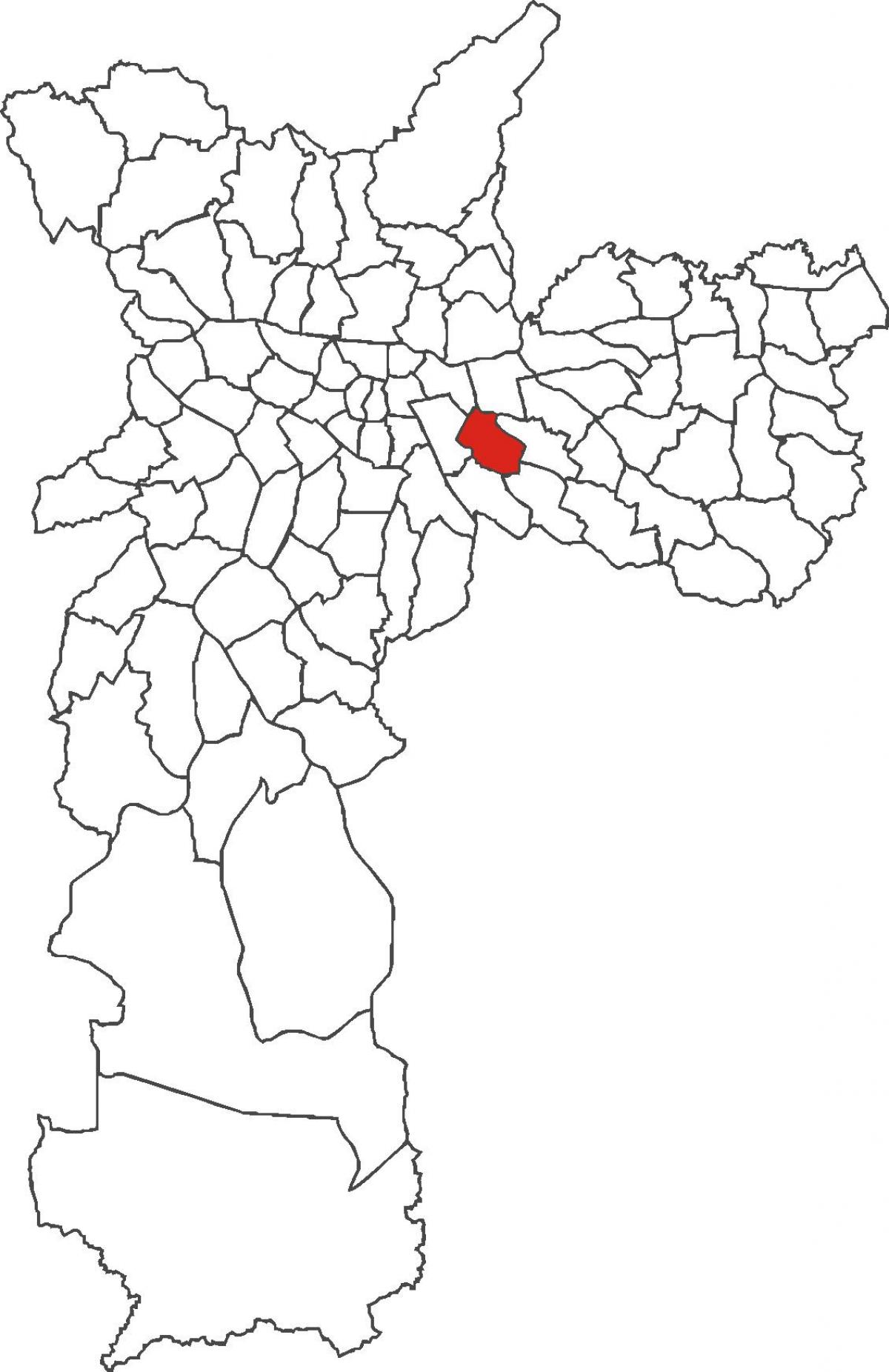 Mapa Agua Rasa powiat