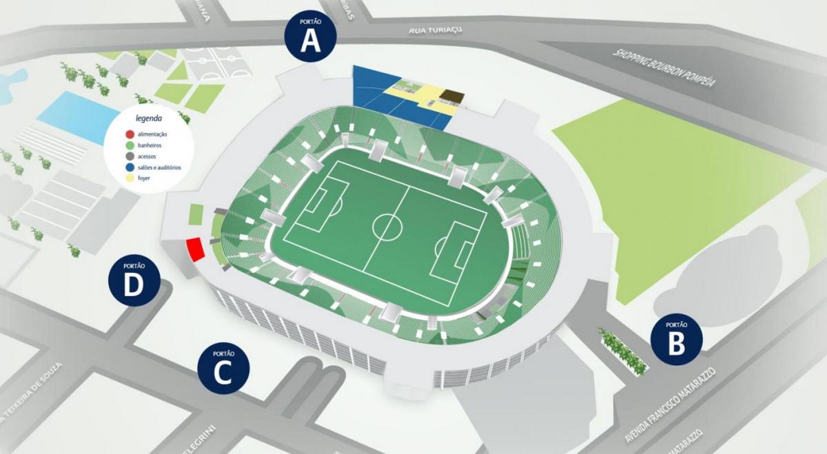 Mapa Allianz Park - poziom 1