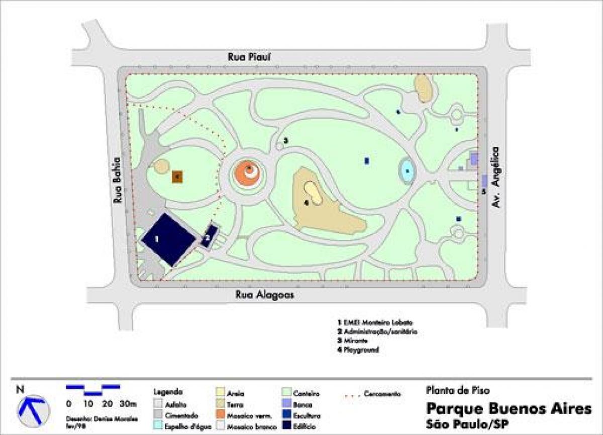 Mapa Buenos Aires, Sao Paulo park