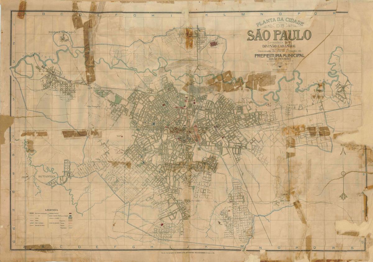 Mapa były Sao Paulo - 1916