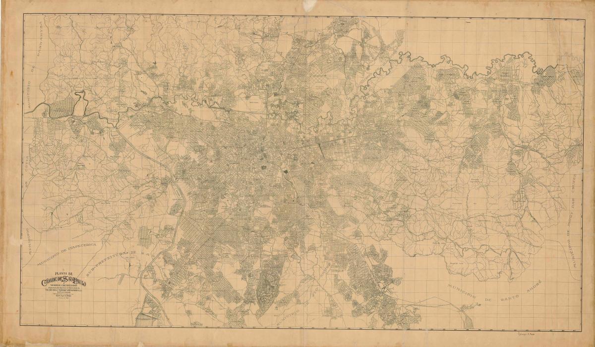 Mapa były Sao Paulo - 1943