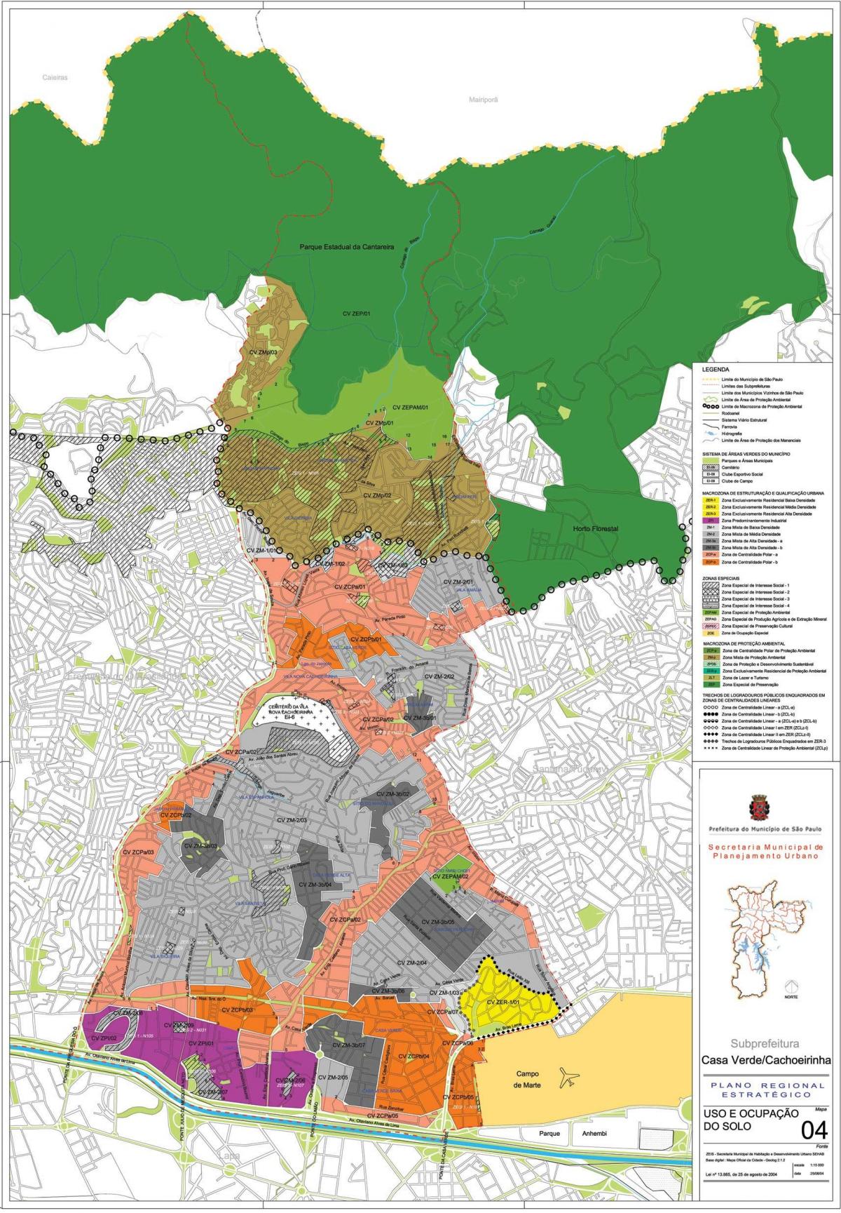 Mapa Casa Przylądka, Sao Paulo - przechwytywanie ziemi