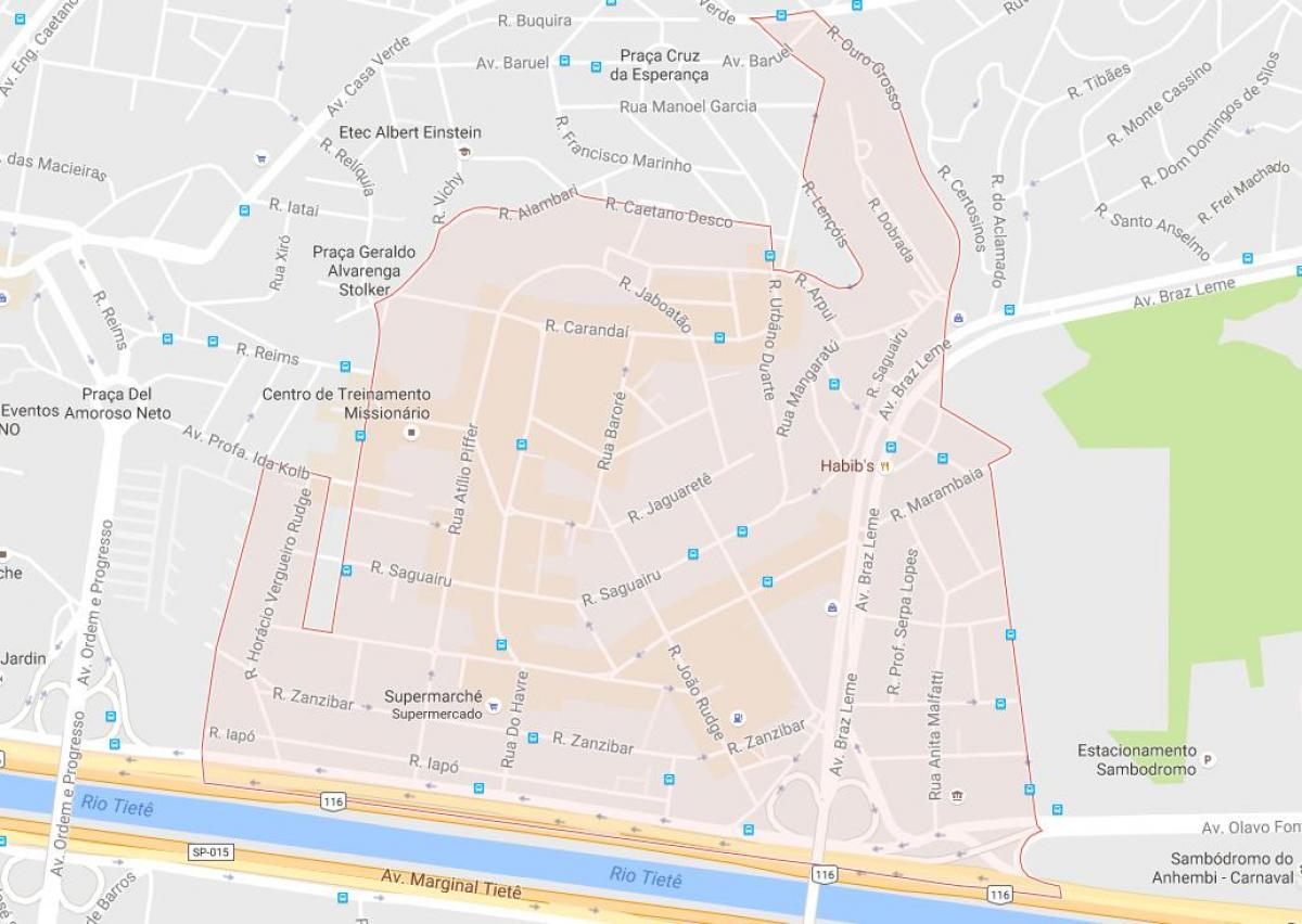 Mapa Casa Verde-Sao Paulo