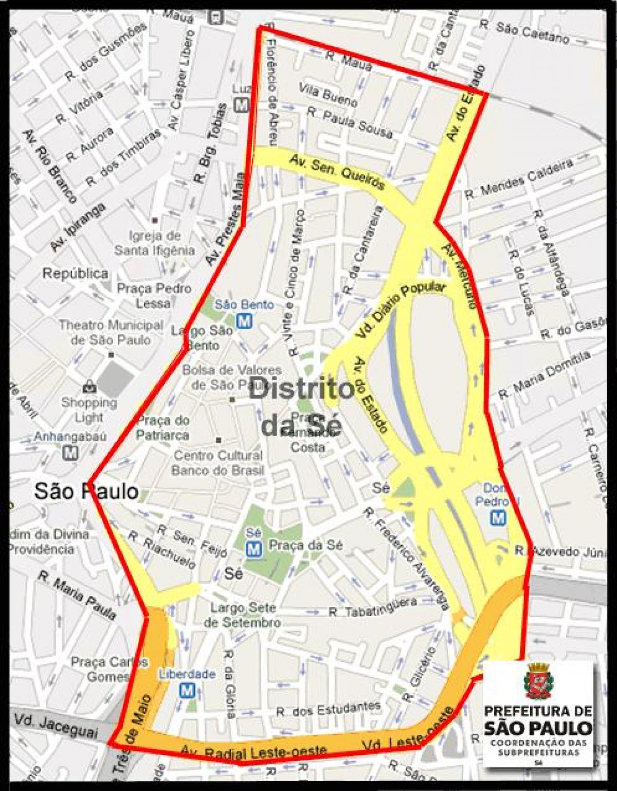 Mapa ce-Sao Paulo