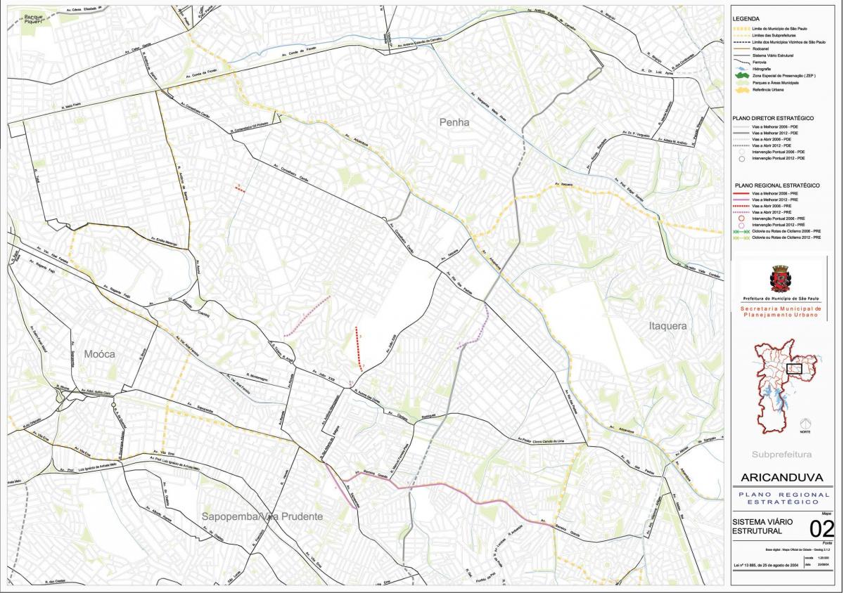 Mapa Centrum Vila Formosa-Sao Paulo - dróg