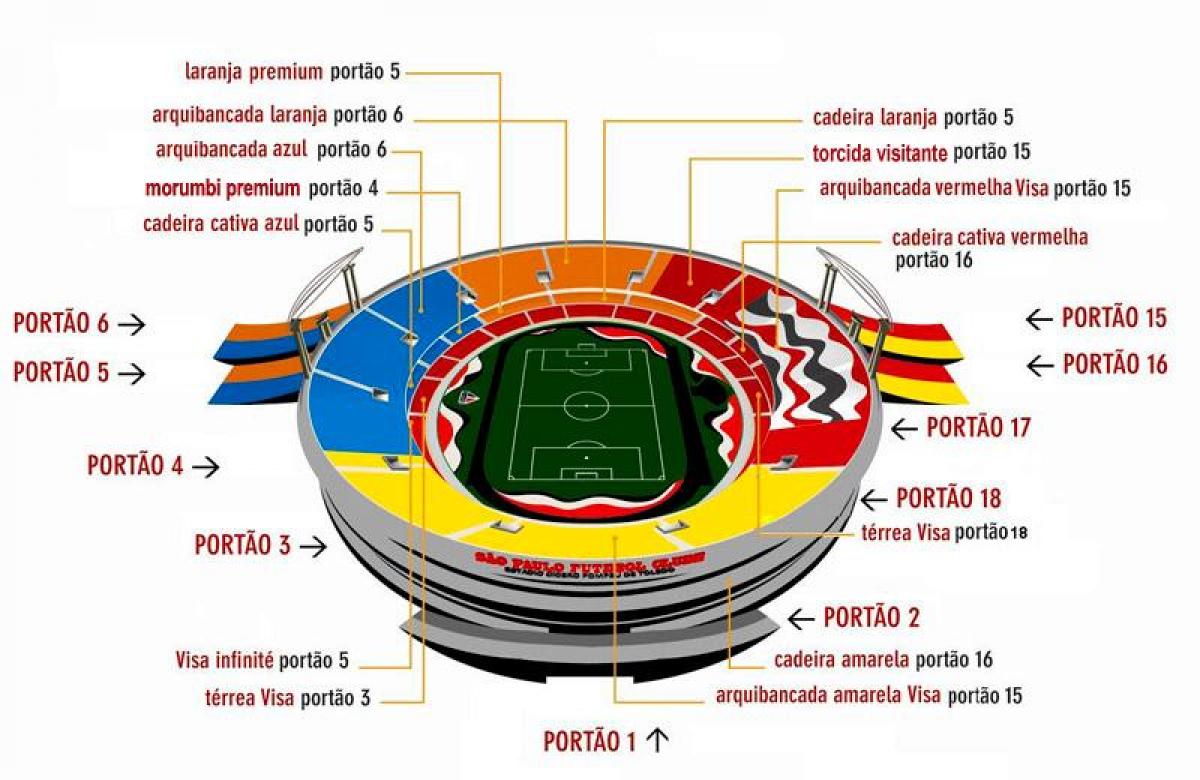 Mapa Cicero-Pompeu de Toledo stadion