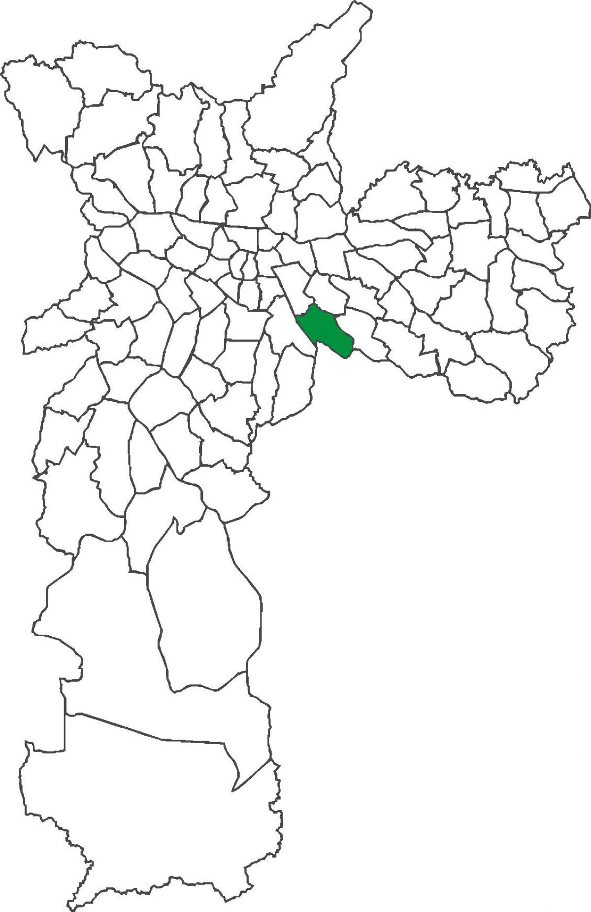 Mapa dzielnica Vila Prudente