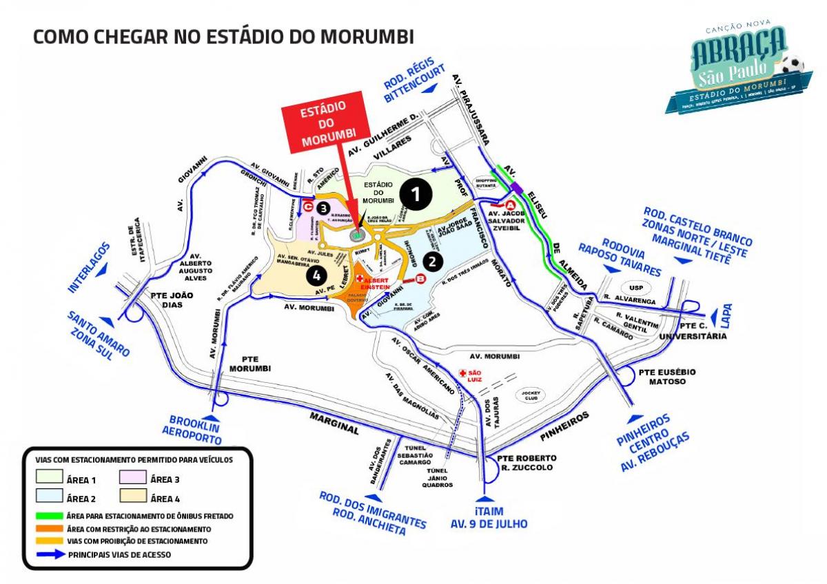 Mapa stadion Morumbi