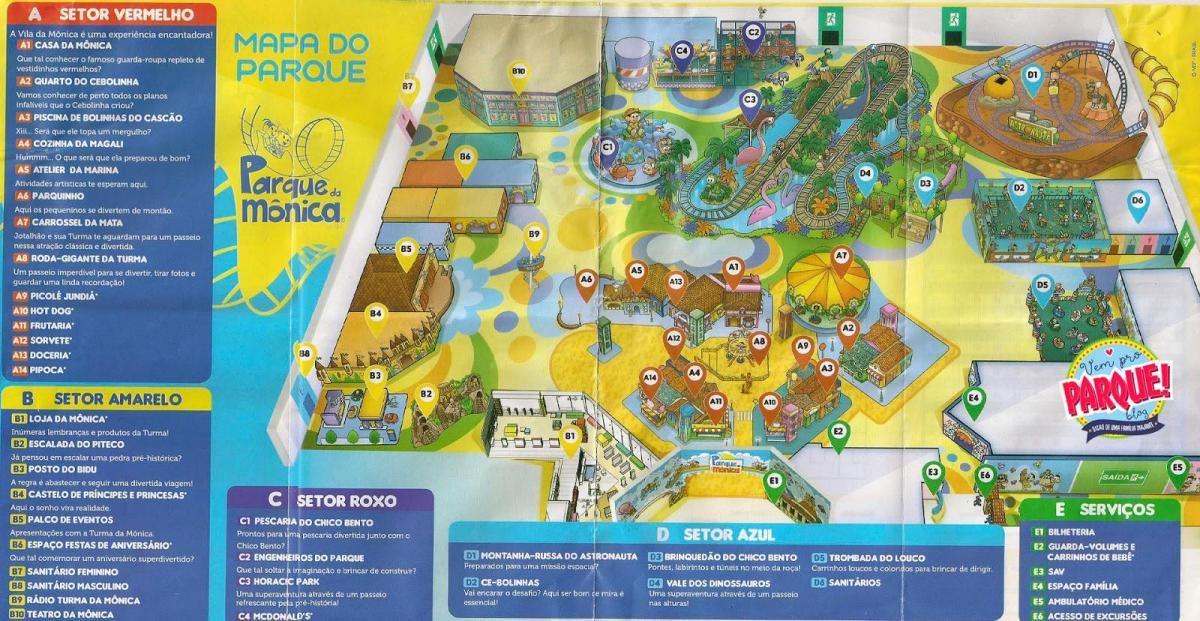 Mapa Monika park