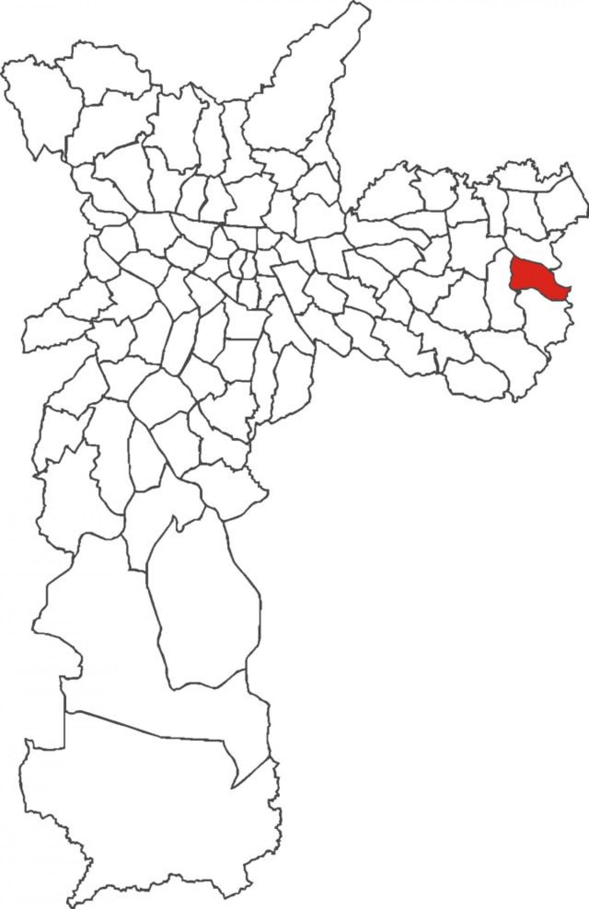 Mapa powiat Guaianases
