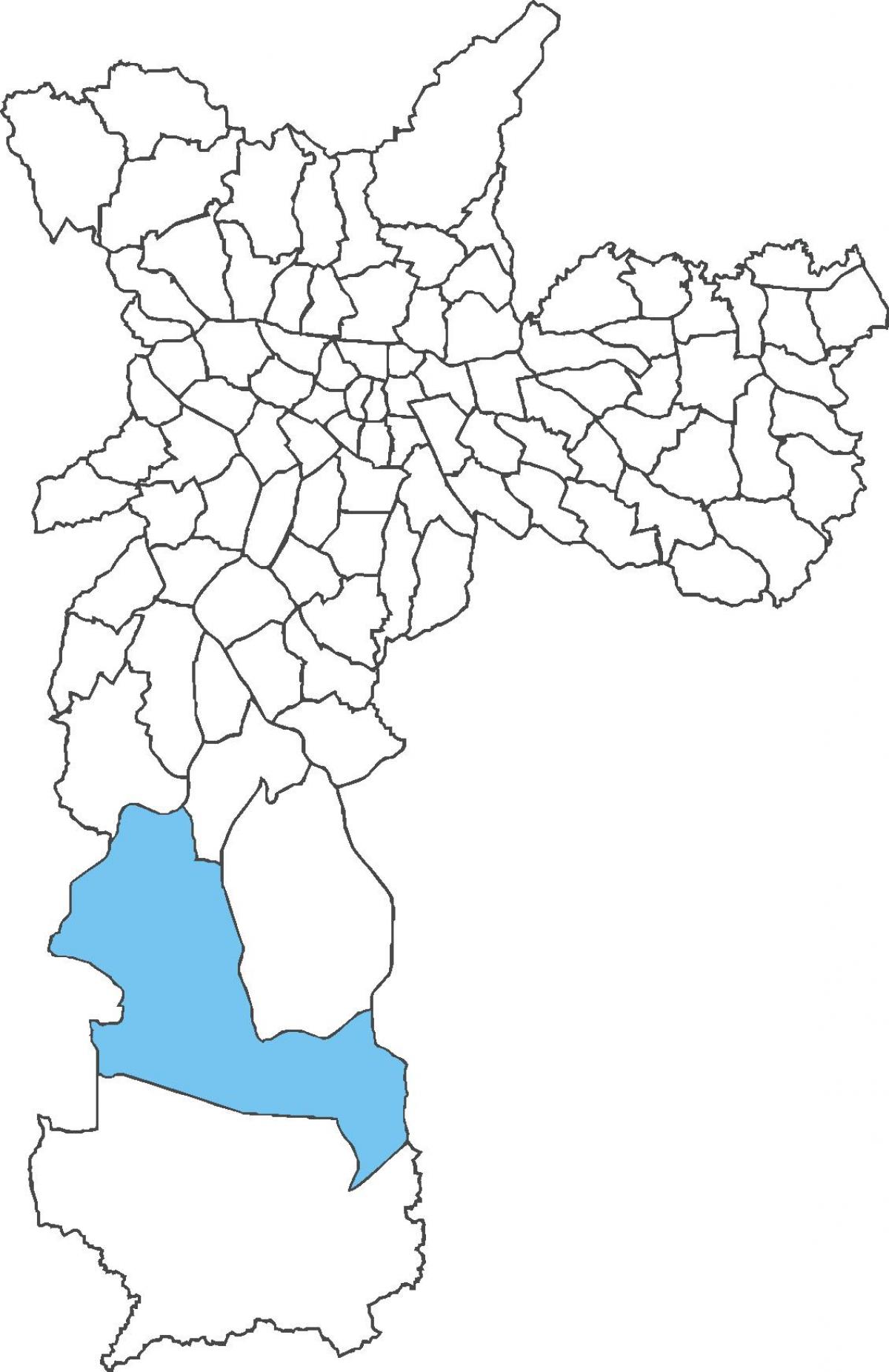 Mapa powiat Parelheiros