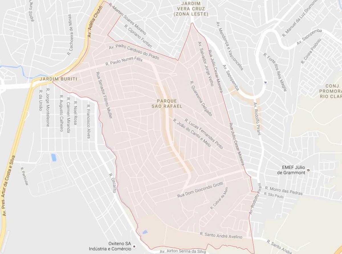 Mapa San Rafael-San Paulo