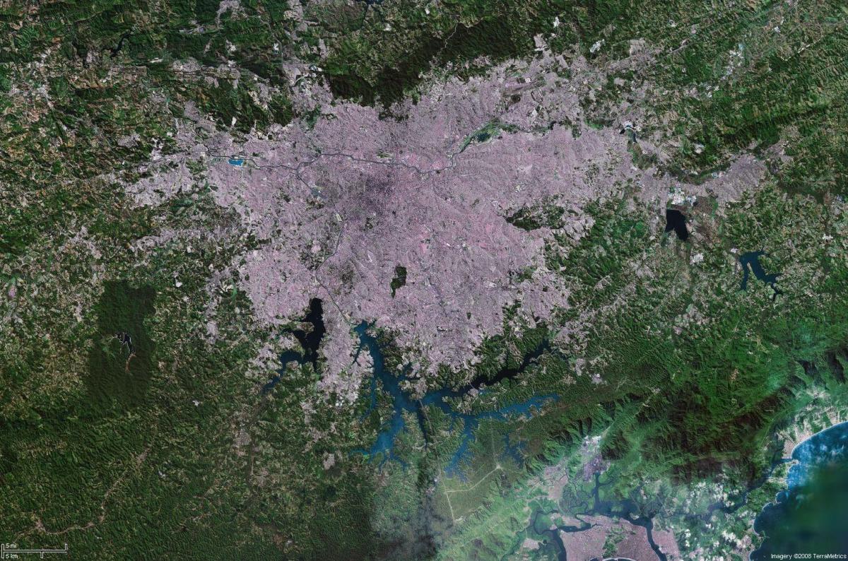 Mapa satelitarna Sao Paulo