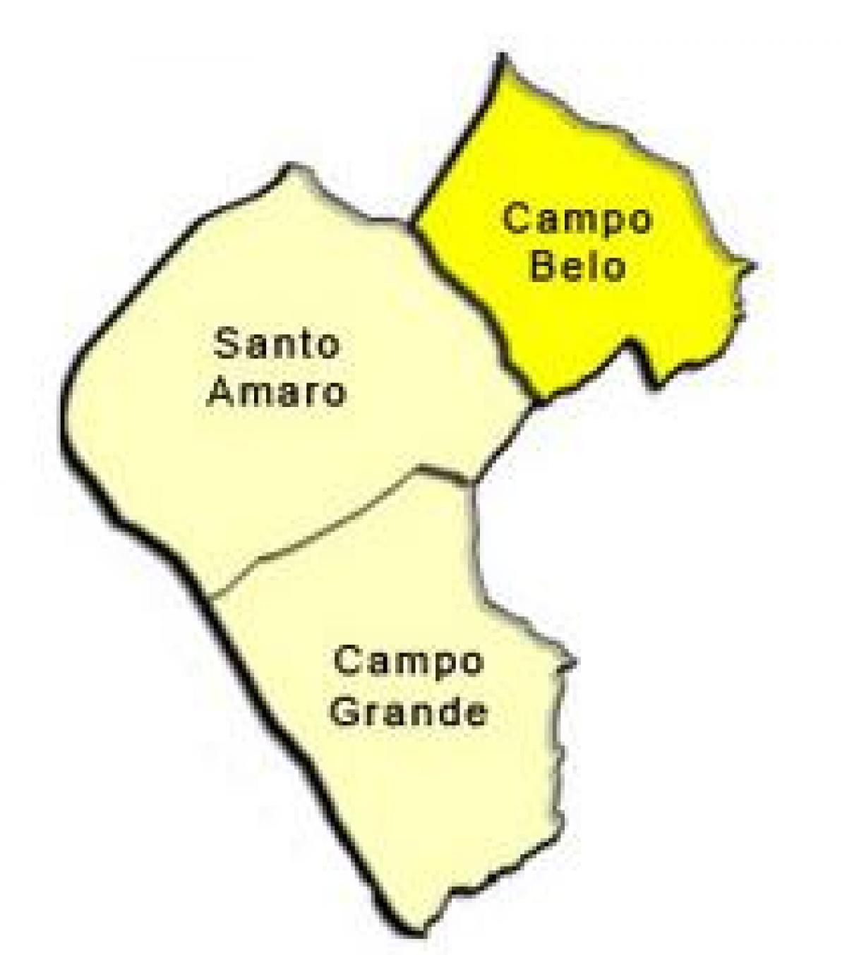 Mapa sub-prefekturze Santo Amaro