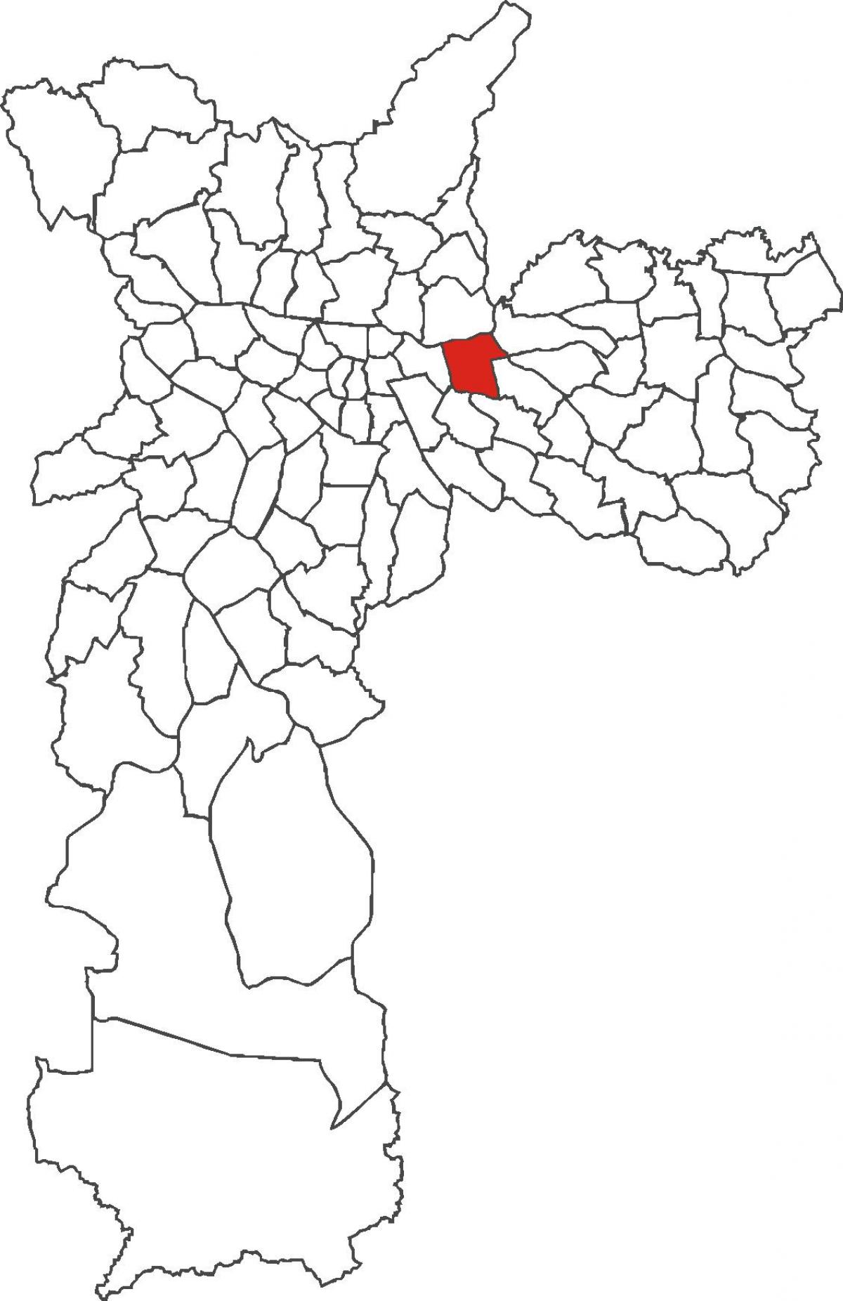 Mapa powiat Tatuapé