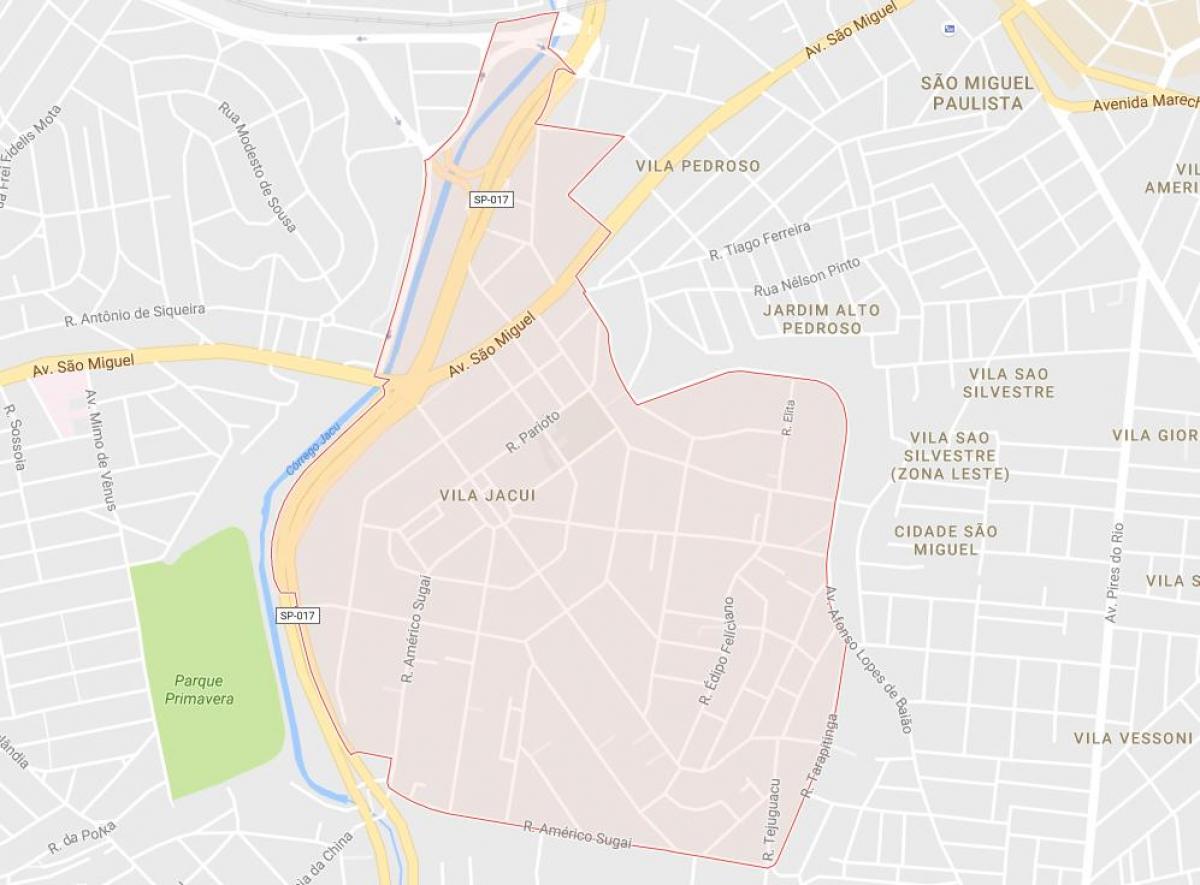 Mapa Sao Paulo Vila Jacuí