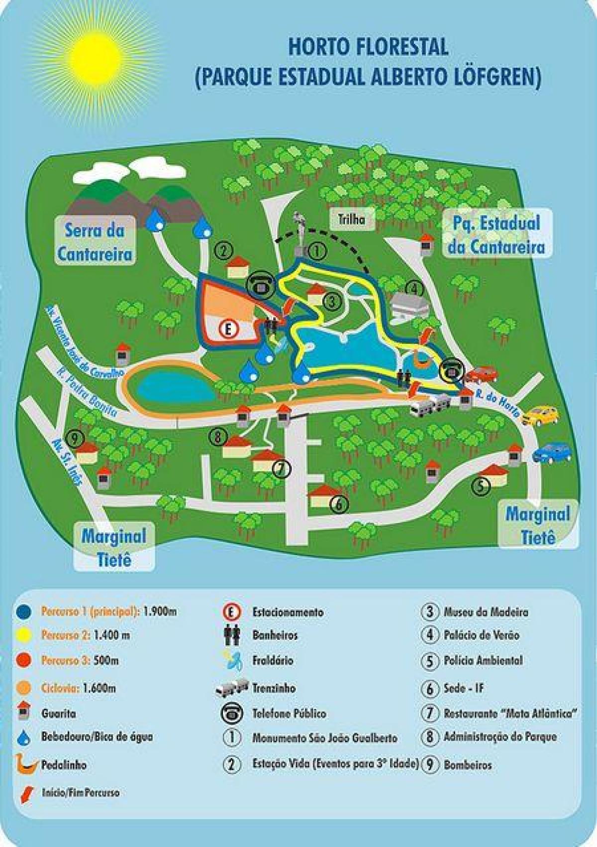 Mapa-zauważyła park Alberto - kwiatowy ogród