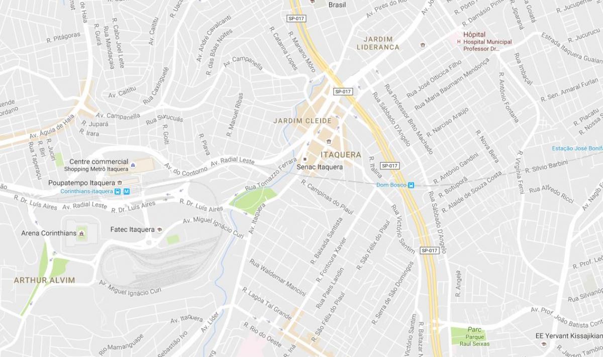 Mapa Sao Paulo Итакере