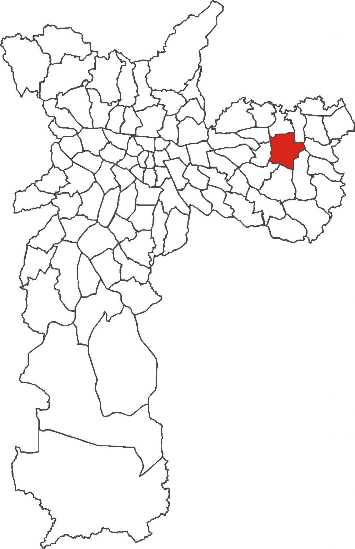 Mapa powiat Итакере