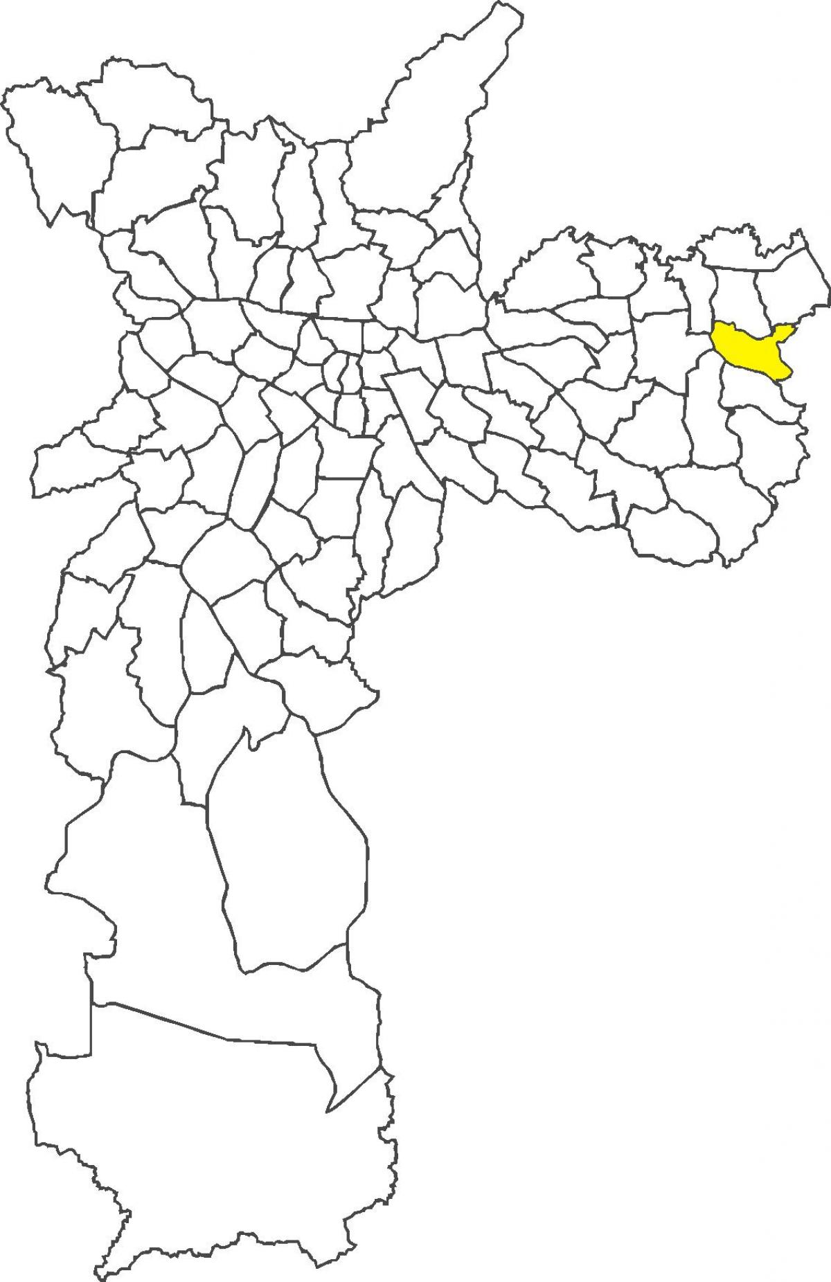 Mapa powiat Лажеаду