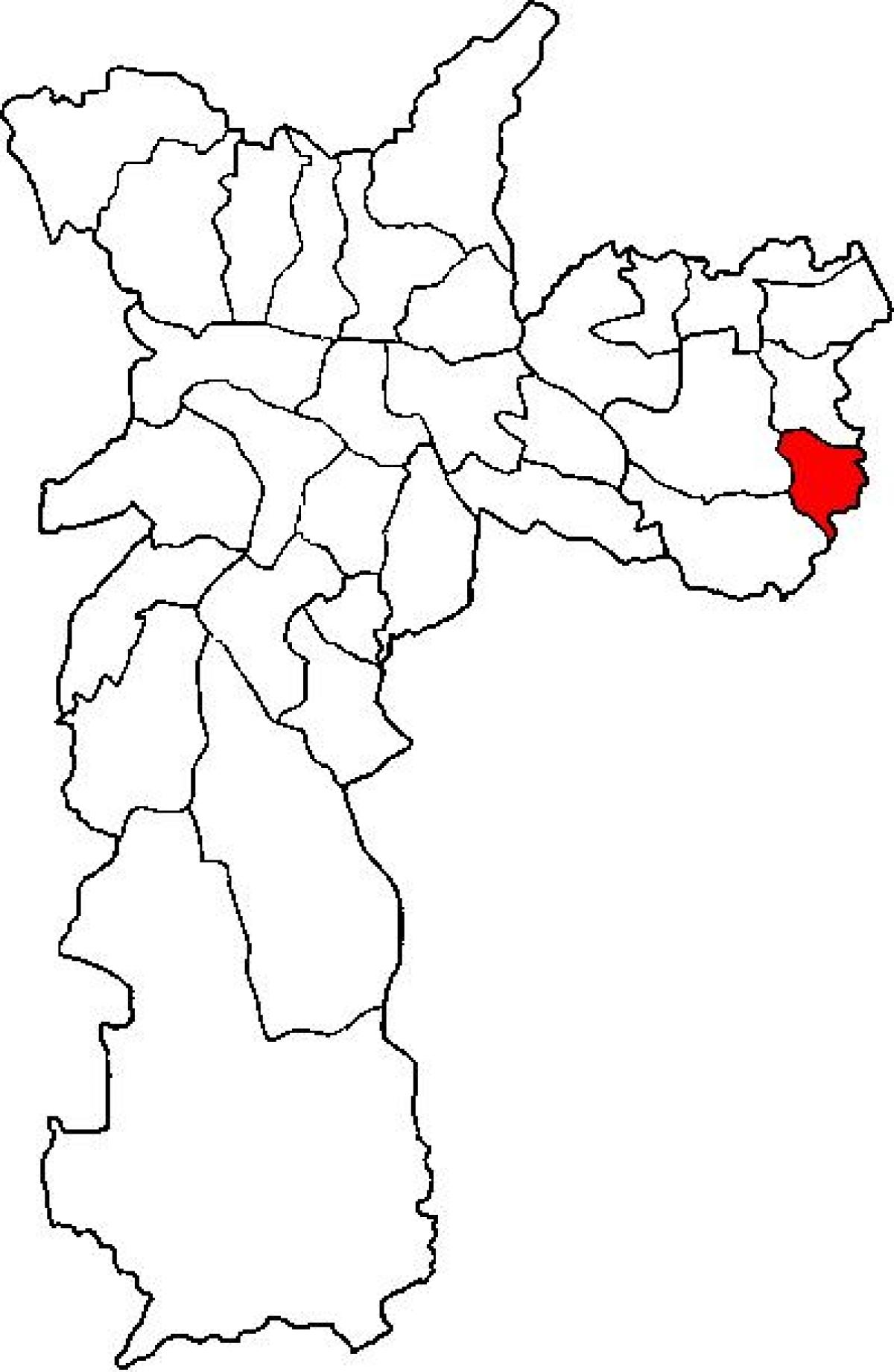 Mapa powiat Сидаде Тирадентесе