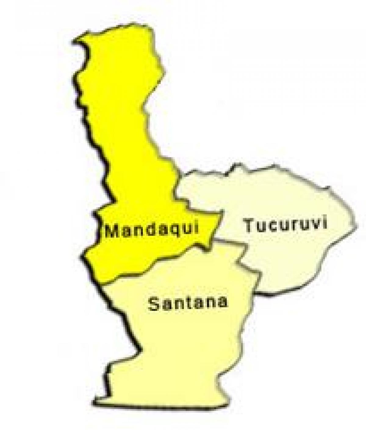 Mapa супрефектур Santana