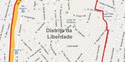Mapa Liberdade, Sao Paulo