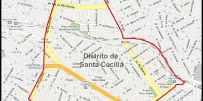 Mapa Santa Cecilia San Paulo