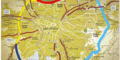 Mapa Sao Paulo Waszyngton