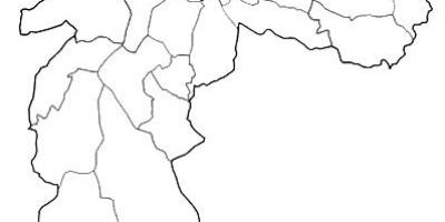 Mapa Sao Paulo Нороэсте strefy