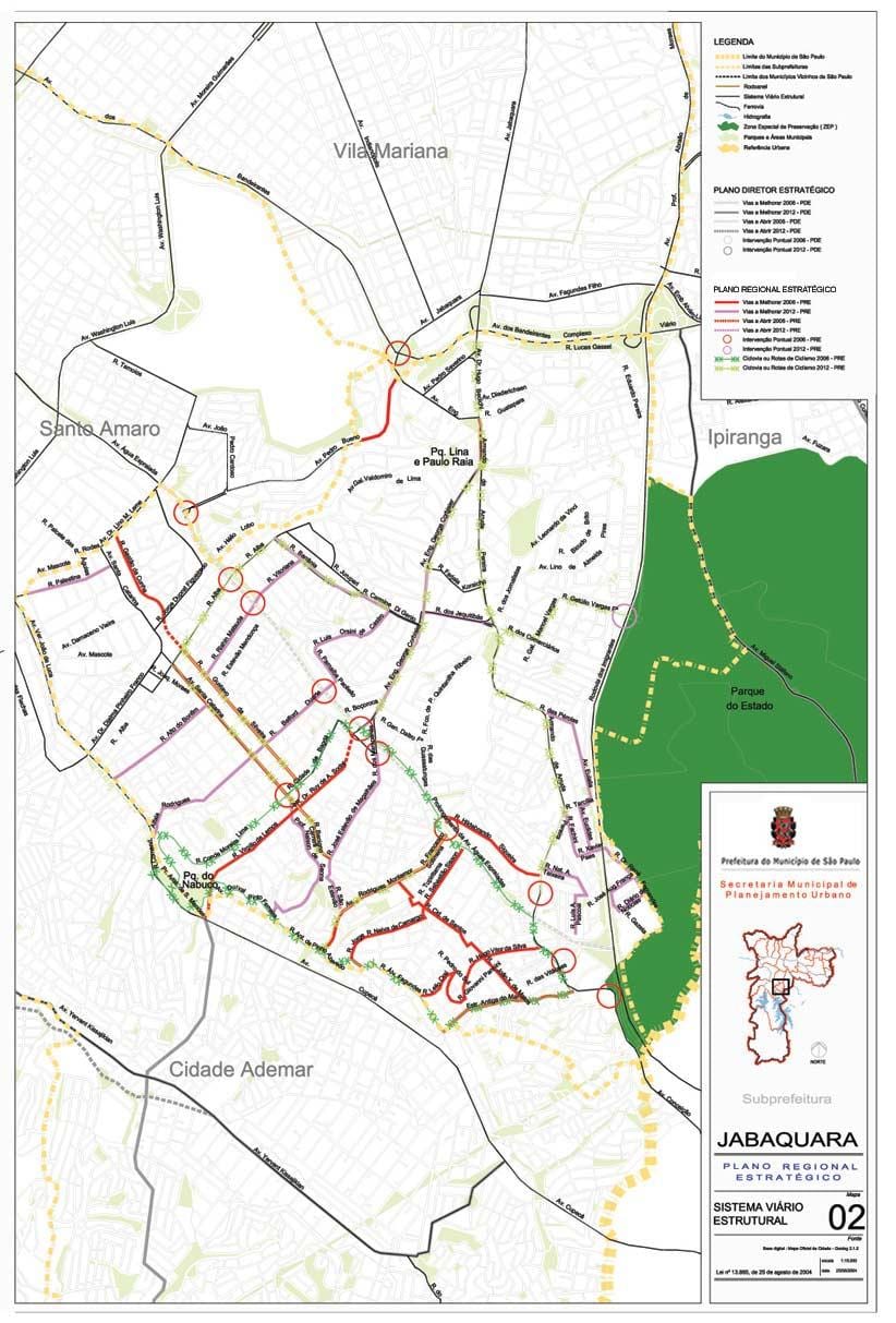 Mapa atrakcji, jak San Paulo - dróg