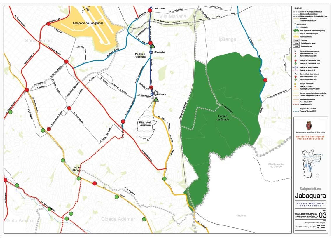 Mapa atrakcji, jak San Paulo - transport publiczny