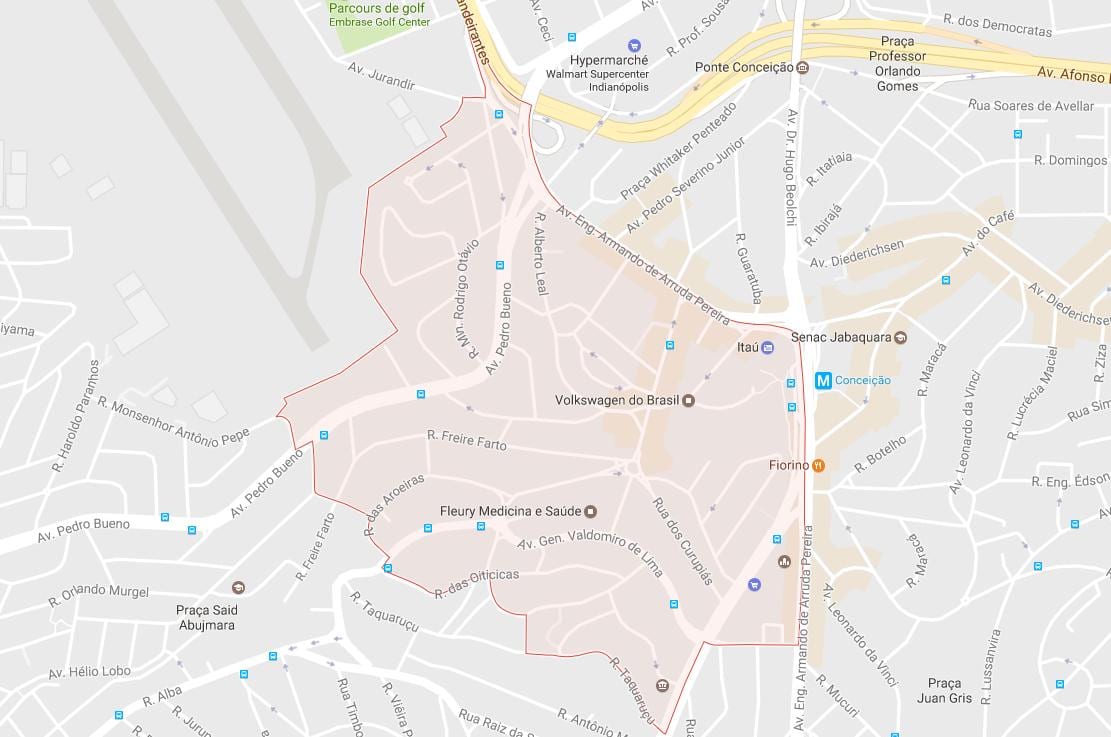 Mapa Sao Paulo Жабакуара