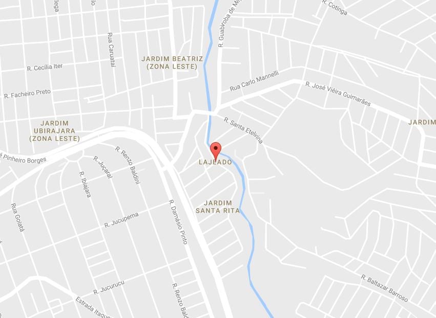 Mapa Sao Paulo Лажеаду