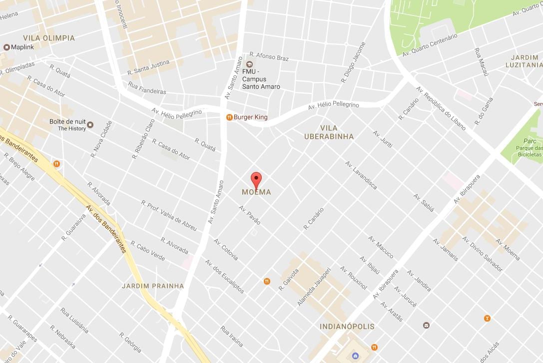 Mapa Sao Paulo Моема