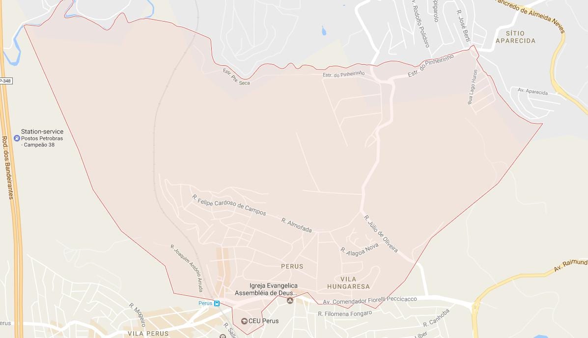 Mapa Sao Paulo Перус
