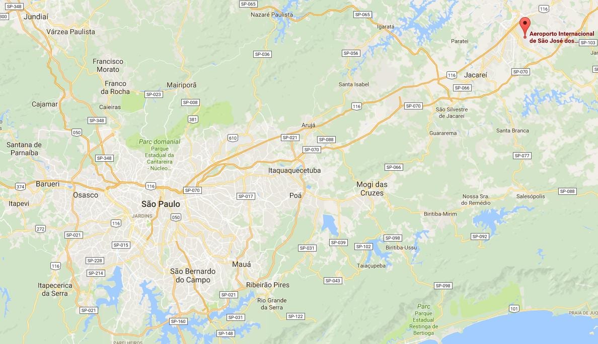 Mapa lotnisko СЖК