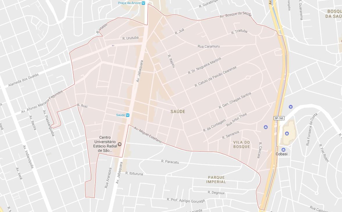 Mapa Sao Paulo-Сауди