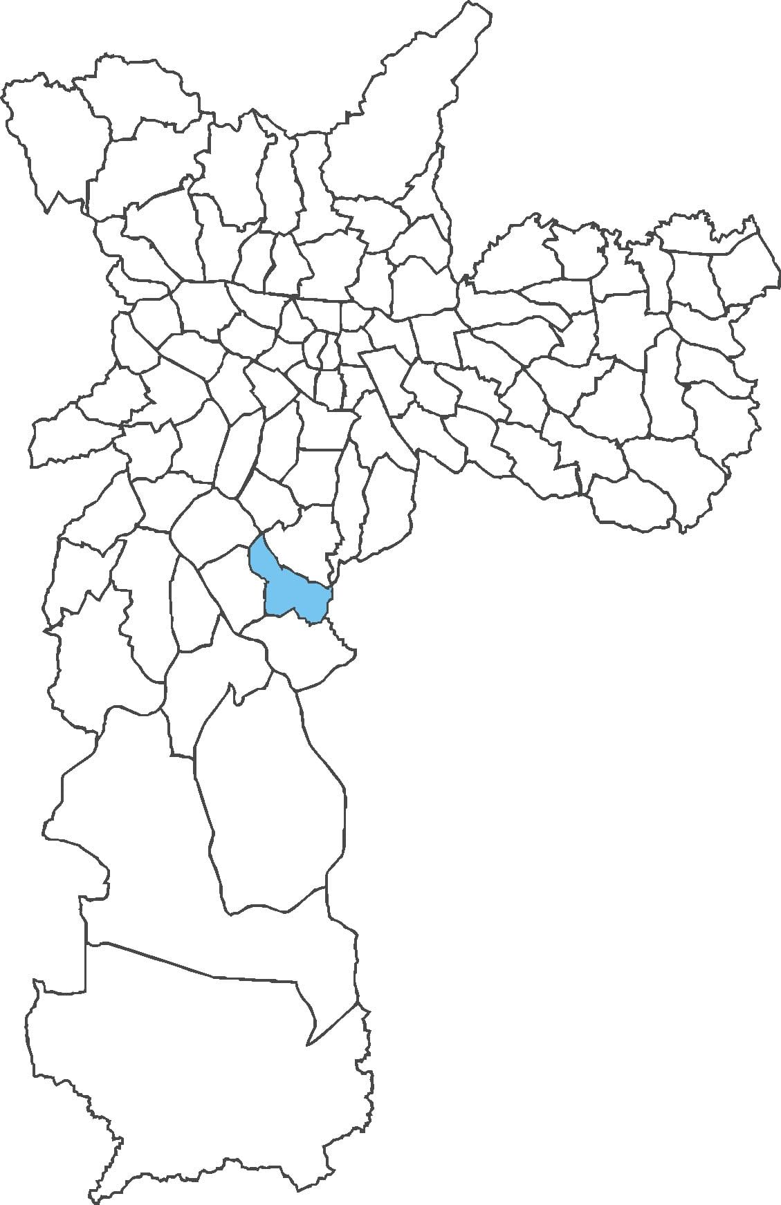 Mapa Сидаде Адемаре powiat