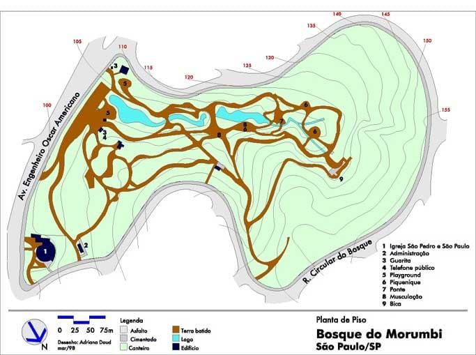 Mapa Вольпи park Alfredo