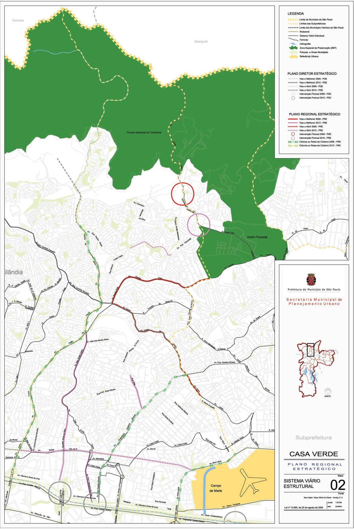 Mapa Casa Przylądka, Sao Paulo - dróg