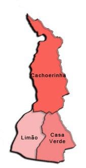 Mapa Casa sub-prefektury Przylądka