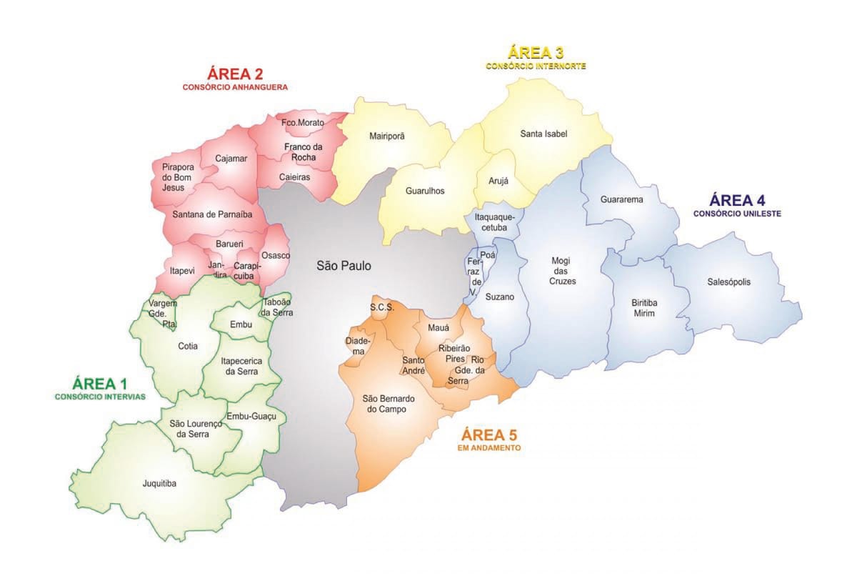 Mapa Concessão wejść РМСП