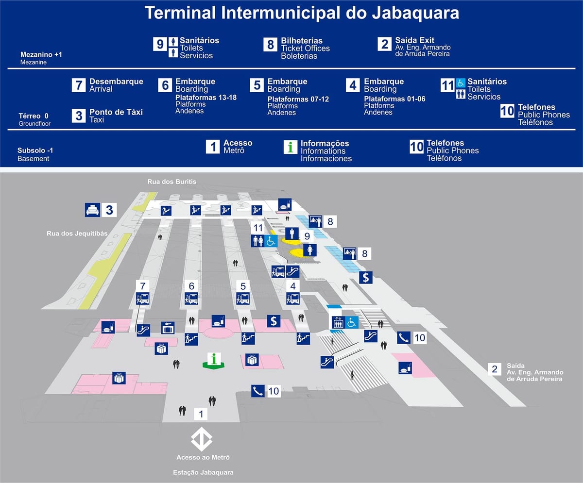 Mapa dworzec autobusowy Жабакара