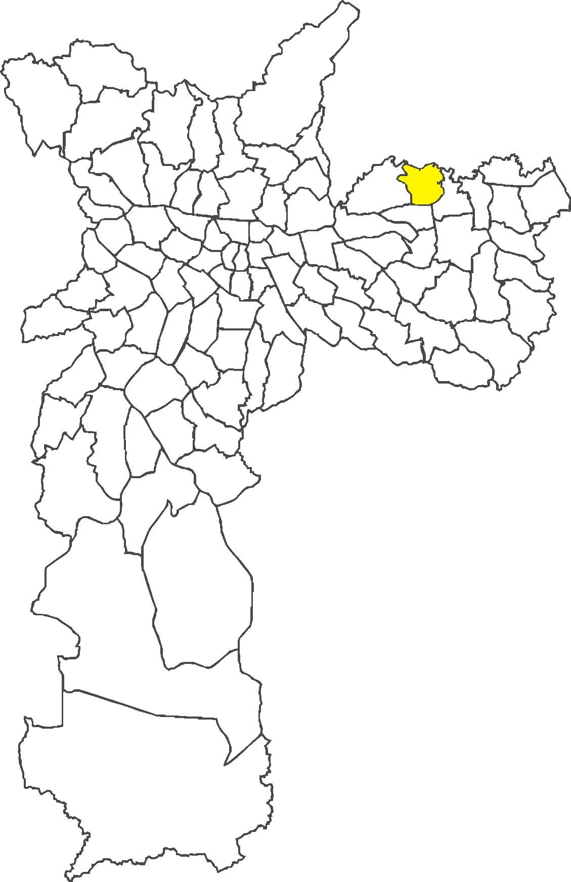 Mapa Ermelino Матараццо powiat