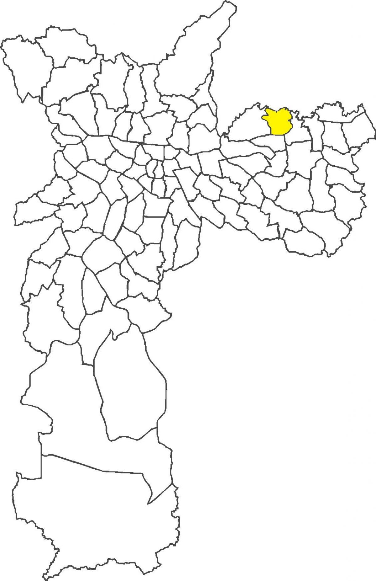 Mapa Ermelino Матараццо powiat