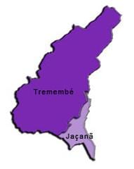 Mapa Jaçanã-Tremembé супрефектур