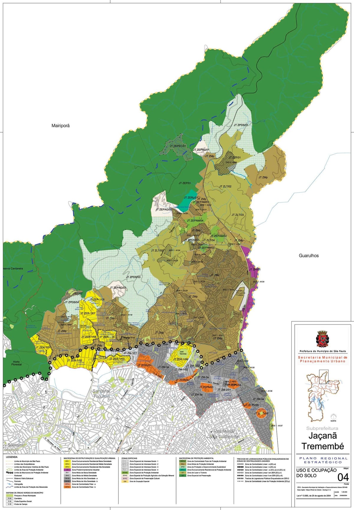 Mapa Jaçanã-Tremembé Sao Paulo - przechwytywanie ziemi