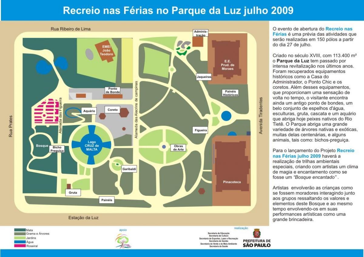 Mapa park Luz-Sao Paulo