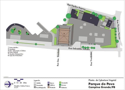 Mapa Obrót parku Sao Paulo